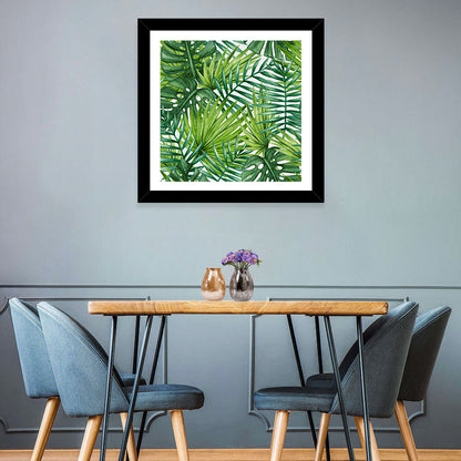 Palm Leaves Pattern Ii Wall Art