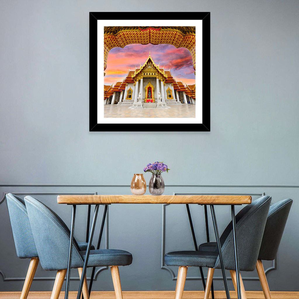 Marble Temple at Sunset Wall Art