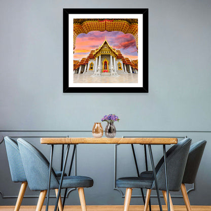 Marble Temple at Sunset Wall Art