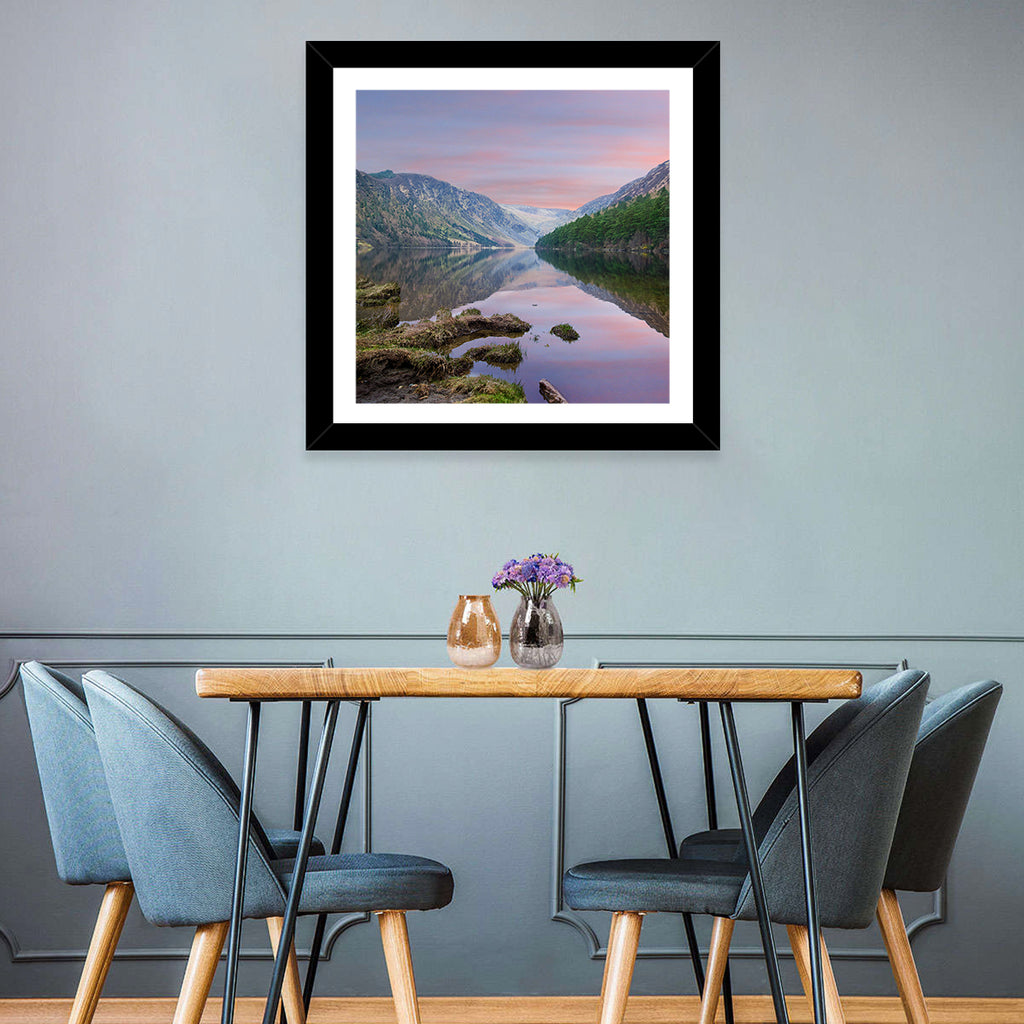 Glendalough Upper Lake at Dusk Wall Art