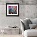 Vibrant Impasto Color Burst Abstract Wall Art