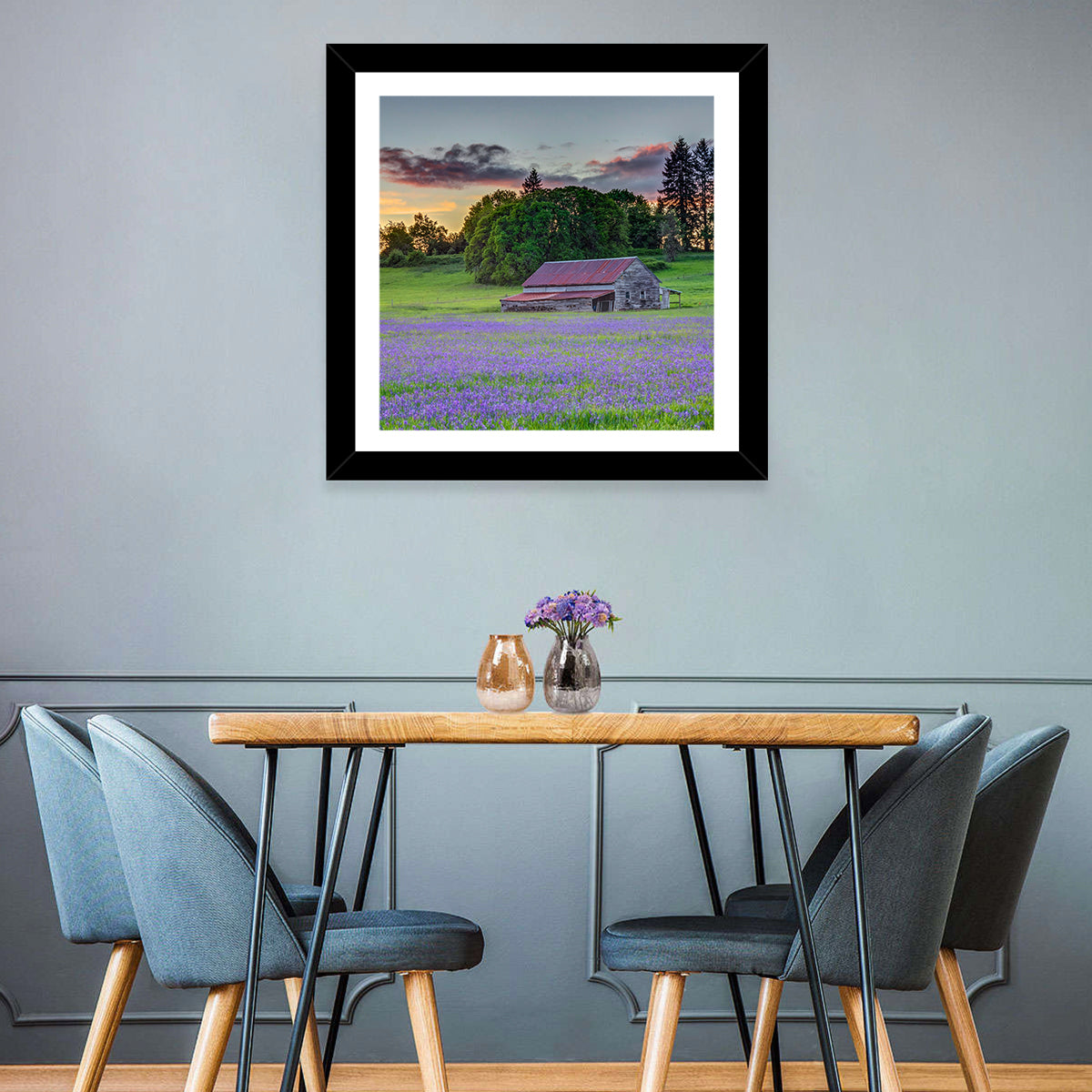 Willamette Valley Barn at Sunset Wall Art