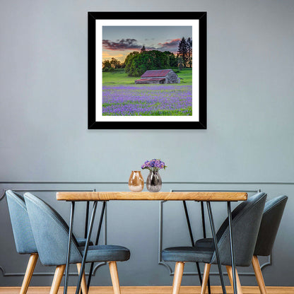 Willamette Valley Barn at Sunset Wall Art
