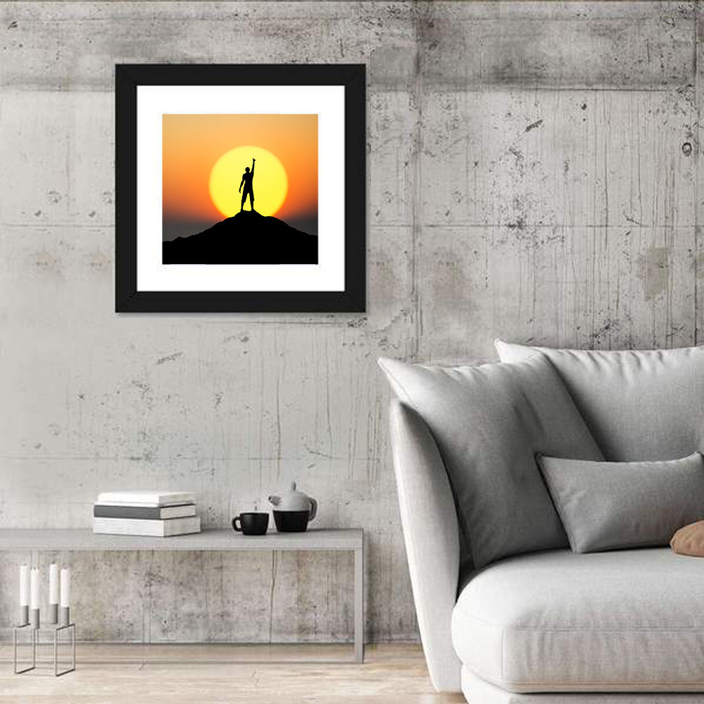 Champion Silhouette at Sunset Wall Art