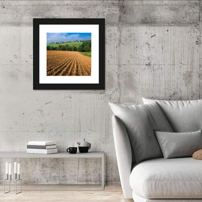 Kansas Wheat Cultivation Farm Wall Art