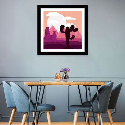 Saguaro Sunset Wall Art