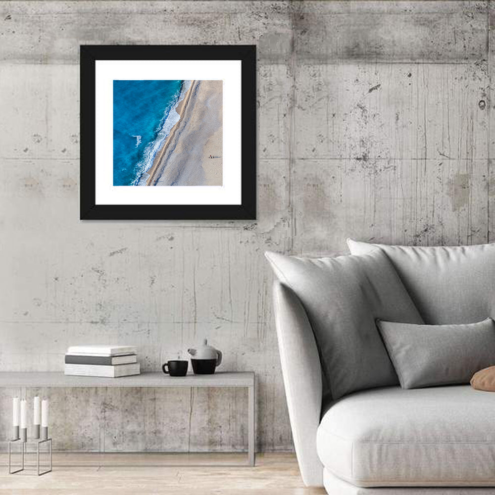 Myrtos Beach Aerial View Wall Art