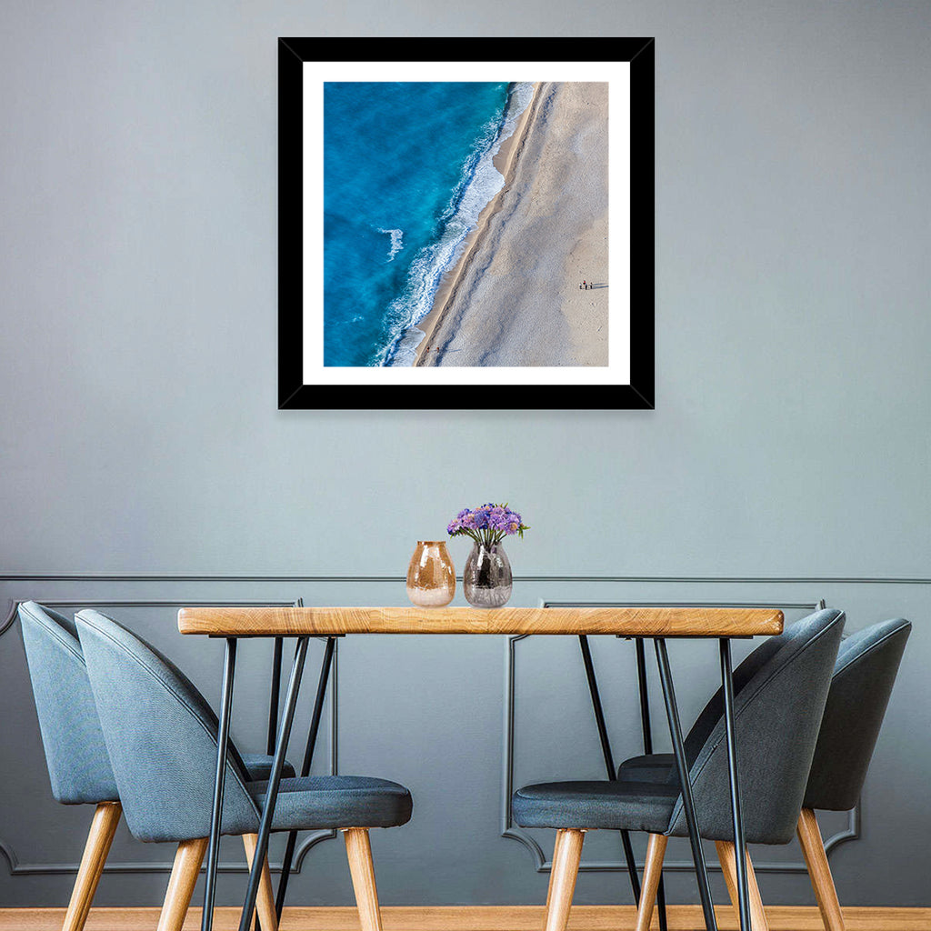 Myrtos Beach Aerial View Wall Art