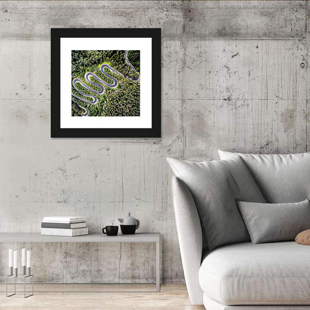 Serpentine Mountain Road Wall Art