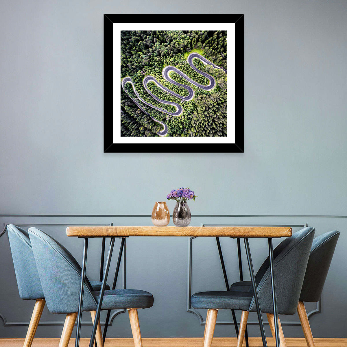 Serpentine Mountain Road Wall Art