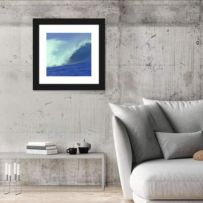 Deep Blue Barrel Wave Wall Art