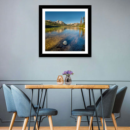 Morning Light at Stanley Lake Wall Art