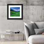 Snow-capped Peaks and Floral Meadow Wall Art