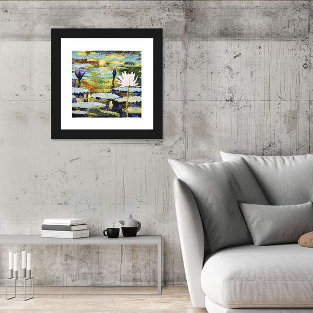 Impressionist Water Lilies Study Wall Art