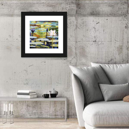 Impressionist Water Lilies Study Wall Art