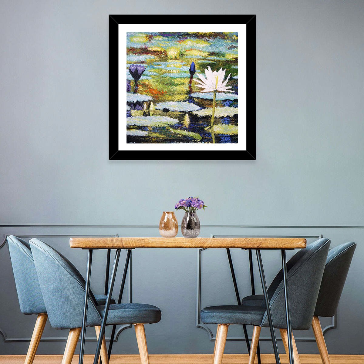 Impressionist Water Lilies Study Wall Art