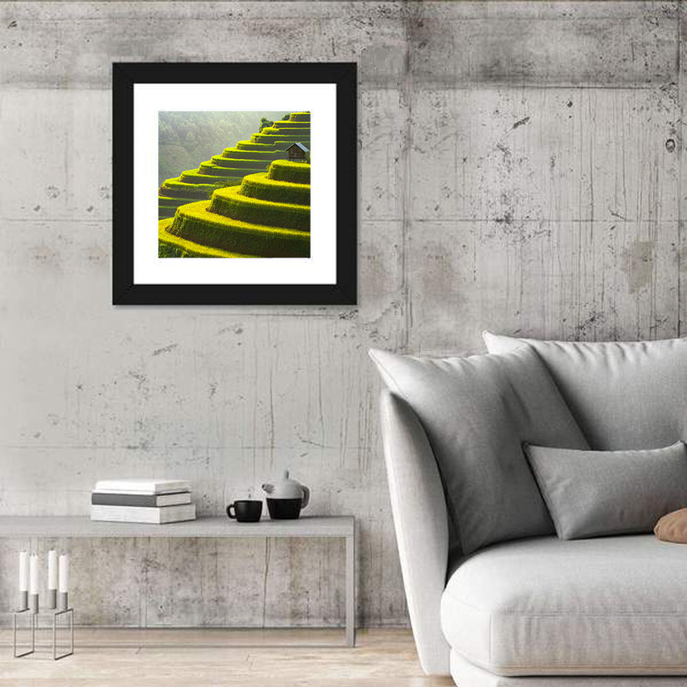 Golden Rice Terraces Wall Art