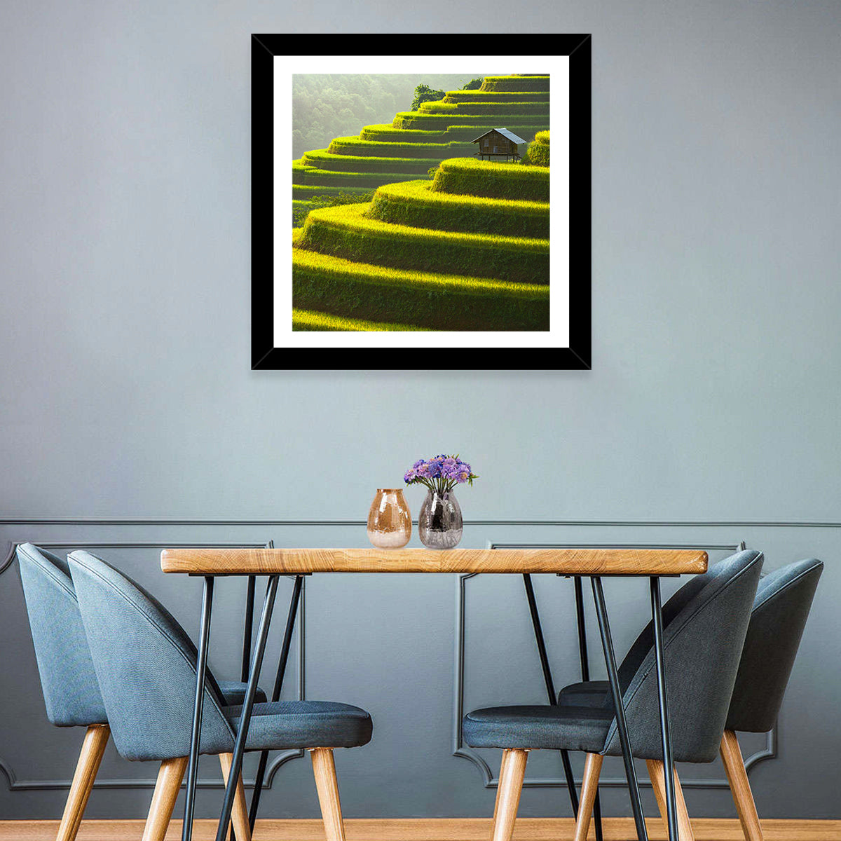 Golden Rice Terraces Wall Art
