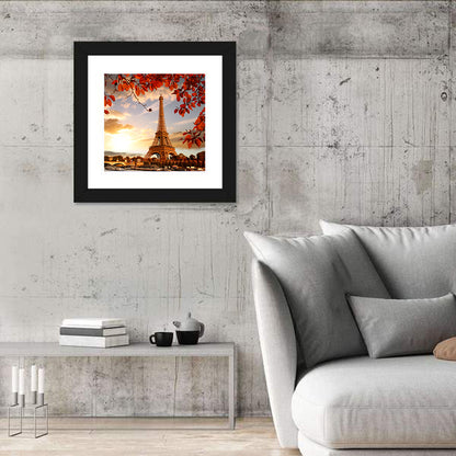 Eiffel Tower at Golden Hour Wall Art