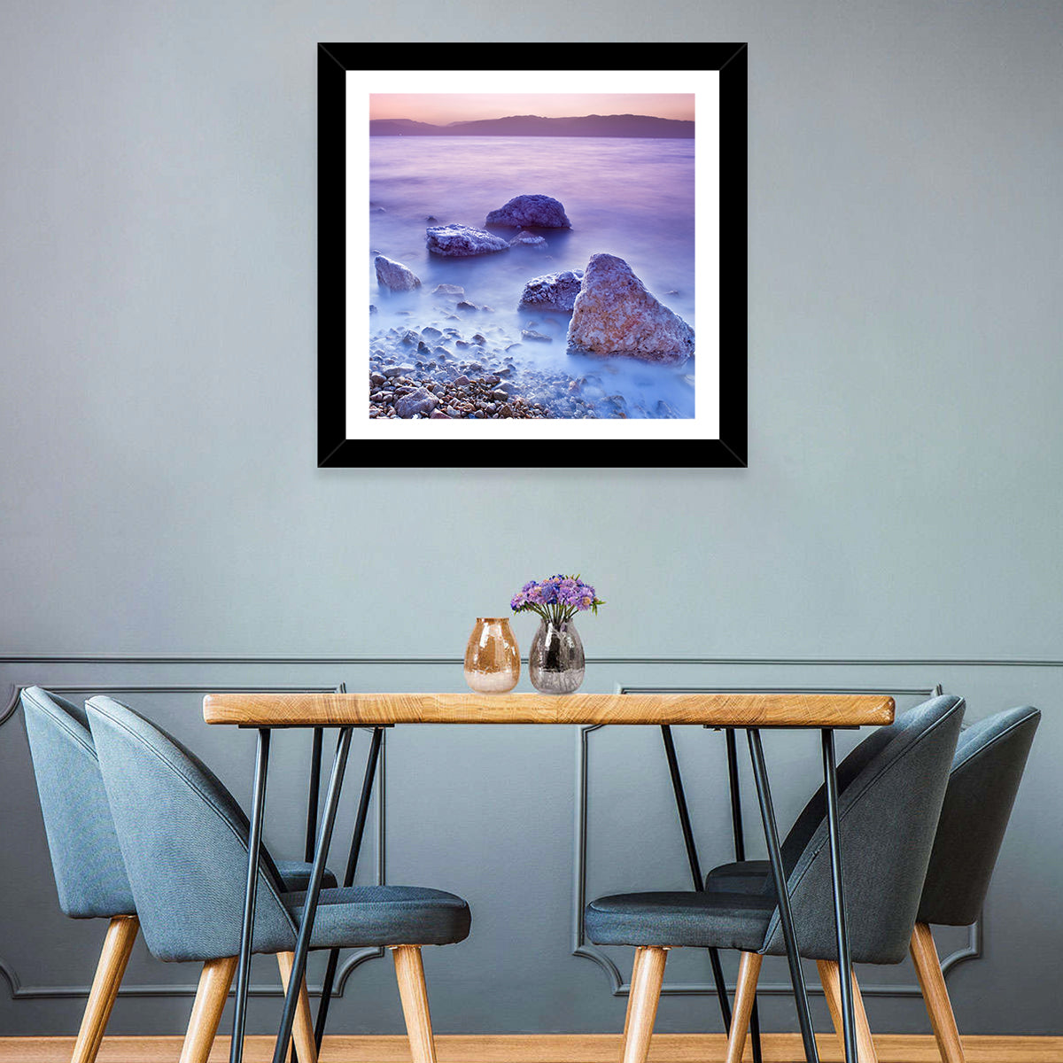 Dead Sea Salt Rocks at Dawn Wall Art