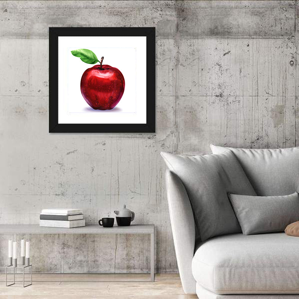 Red Apple Watercolor Wall Art