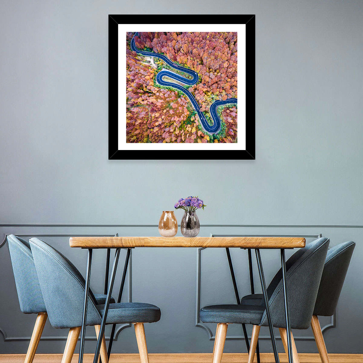 Winding Autumn Road Wall Art