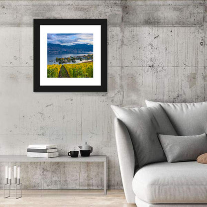Okanagan Lake Vineyard, Kelowna Wall Art