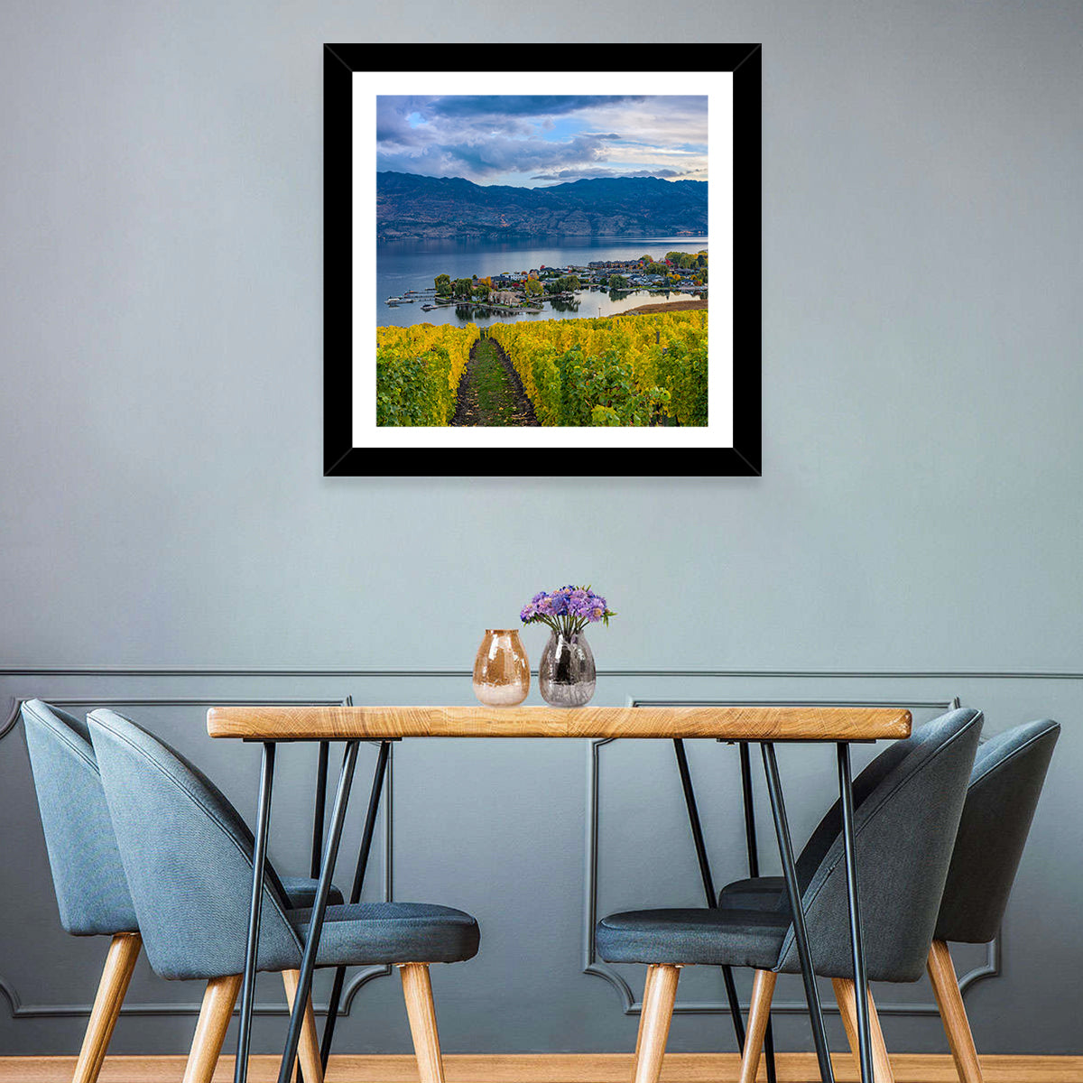 Okanagan Lake Vineyard, Kelowna Wall Art