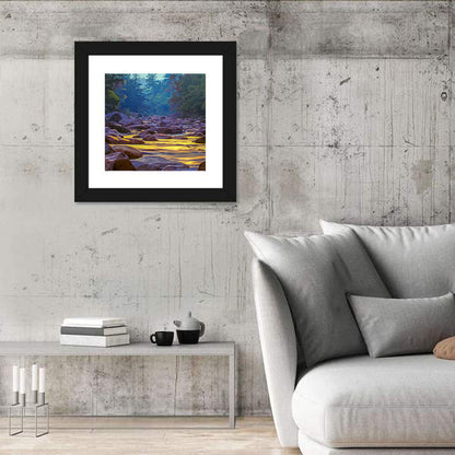 Swift River at Golden Hour, New Hampshire Wall Art
