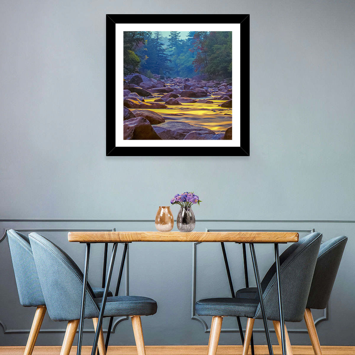 Swift River at Golden Hour, New Hampshire Wall Art