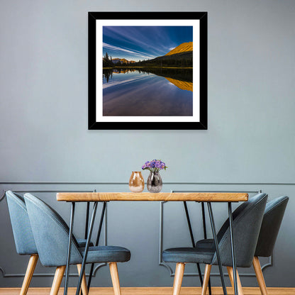 Rainbow Lake at Golden Hour Wall Art
