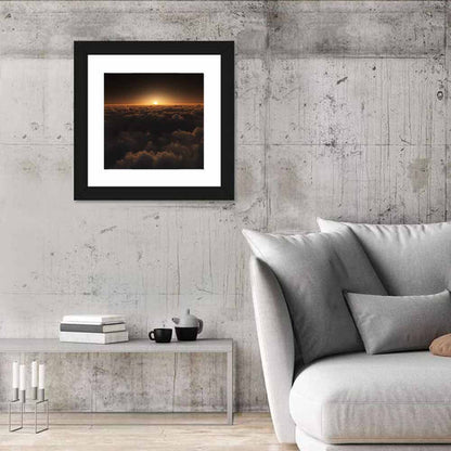 Sunset Over Cloud Sea Wall Art