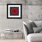 Lotus Blossom Starburst Mandala Wall Art