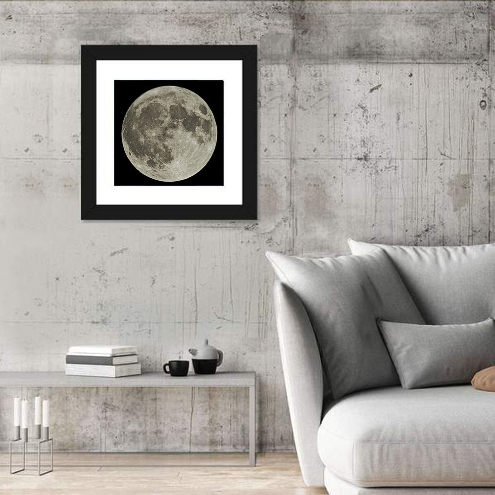 Full Moon with Tycho Rays Wall Art