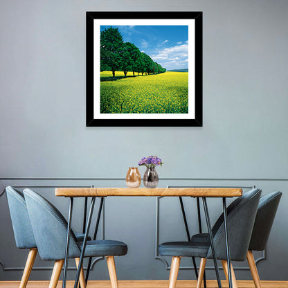 Spring Field of Yellow Flowers Wall Art