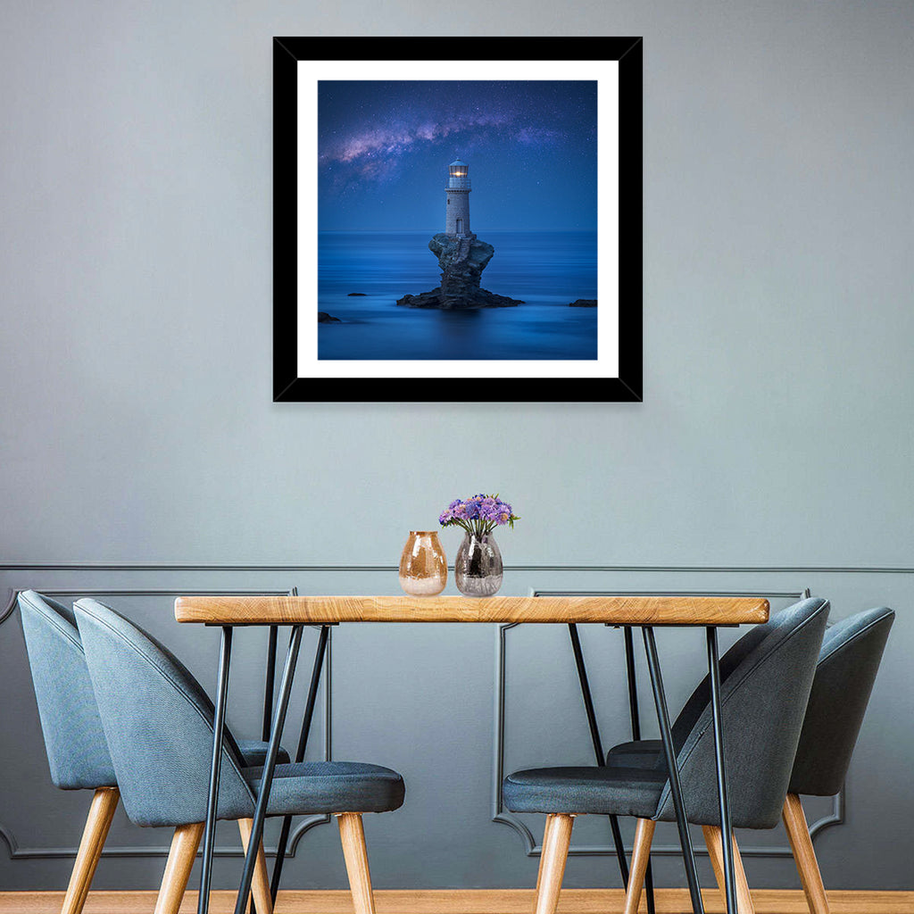 Tourlitis Lighthouse Nightscape Wall Art