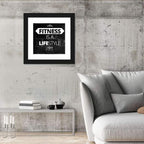 Fitness Is a Lifestyle Brick Quote Wall Art