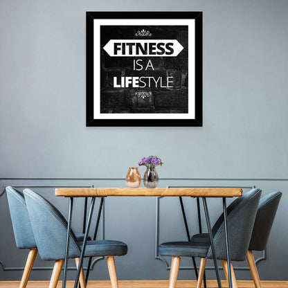 Fitness is a Lifestyle Wall Art