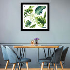 Tropical Watercolor Leaves Wall Art