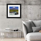 Osorno Volcano Over Petrohue Rapids Wall Art