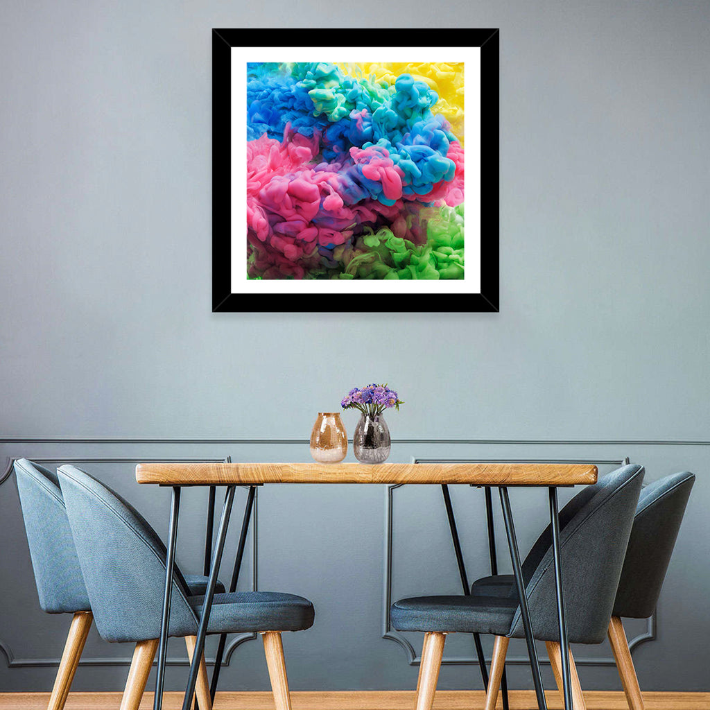 Swirling Ink Plumes Wall Art