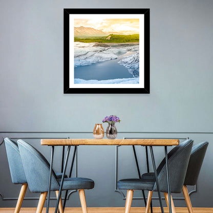 Matanuska Glacier at Sunset Wall Art