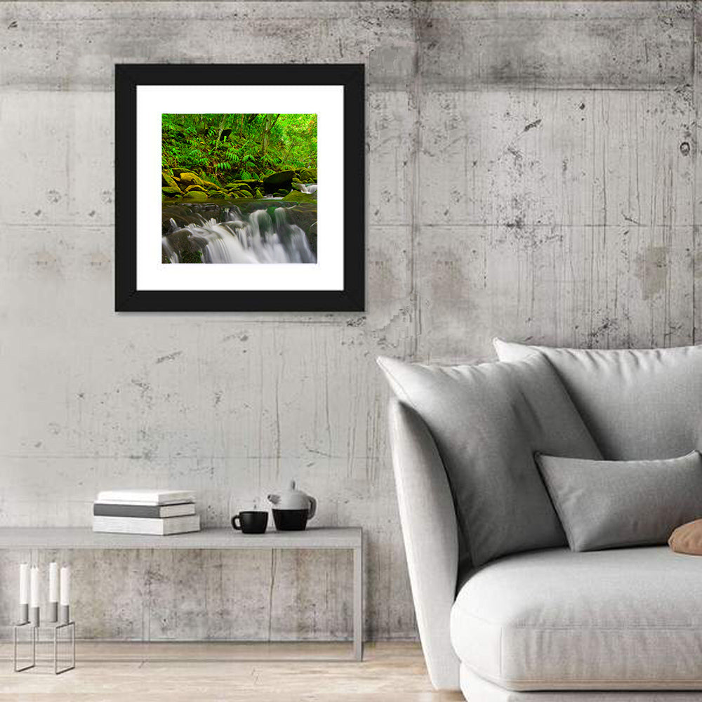Emerald Jungle Stream Wall Art