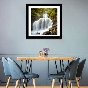 White Waterfall Wall Art