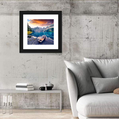 Oeschinensee at Sunset Wall Art