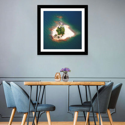 Lake Lanier Island Aerial View Wall Art