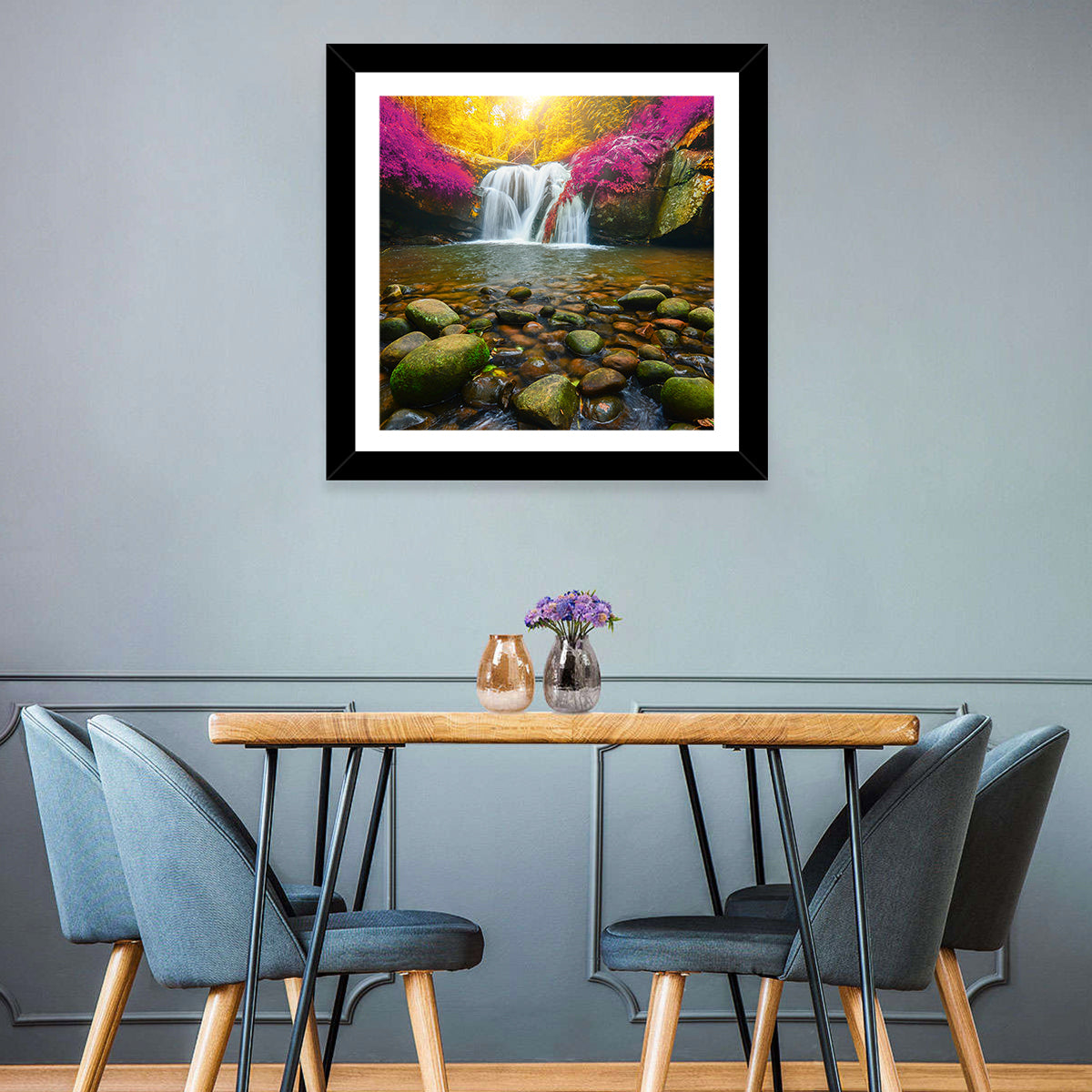 Phu Soi Dao Waterfall at Dusk Wall Art