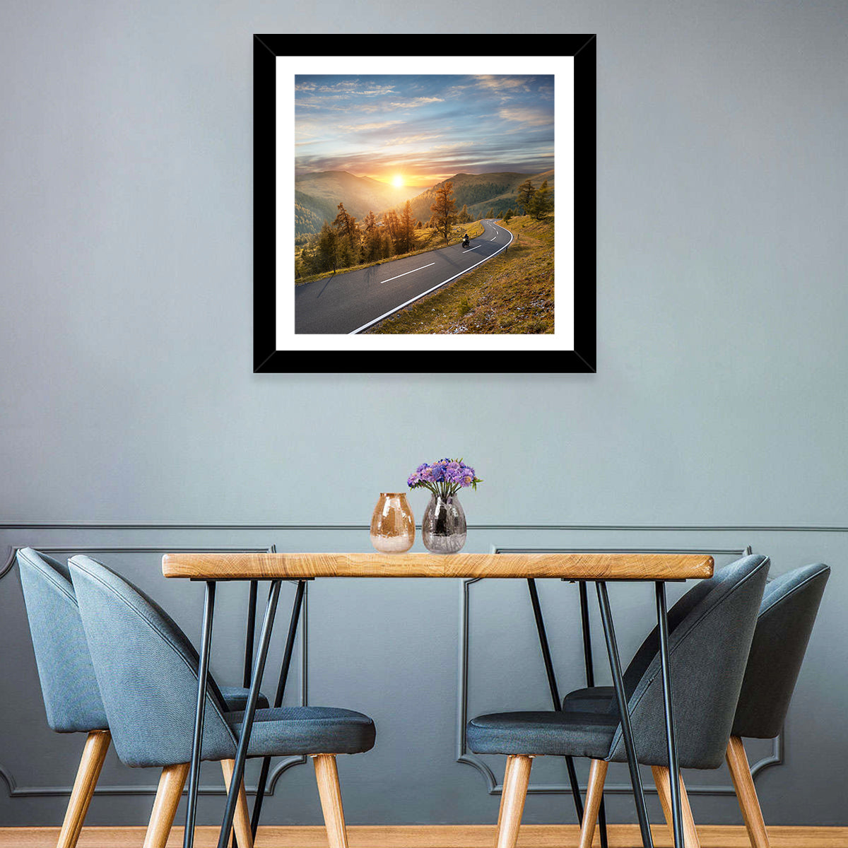 Alpine Highway at Golden Hour Wall Art