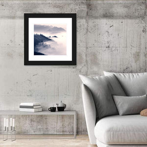 Foggy Carpathian Mountains Wall Art