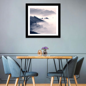 Foggy Carpathian Mountains Wall Art